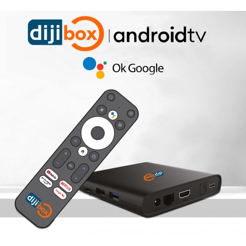 DijiBox Wzone 4KATVB 4K Android TV Box -10 IP Tv S905X3 Processor 2 GB DDR3 Ram 8 GB Included